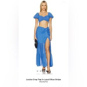 Peixoto Lazuli Blue Maxi Skirt & Top